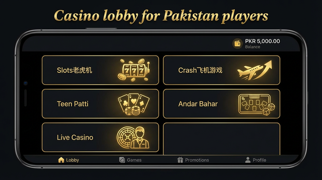 Lobby view of bj88 for Pakistan users